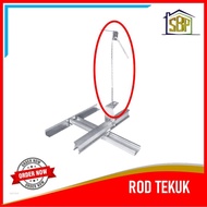 Rod Drat + Tekuk M6 X 250 Cm Kawat Gantungan Plafon Suspension Rod