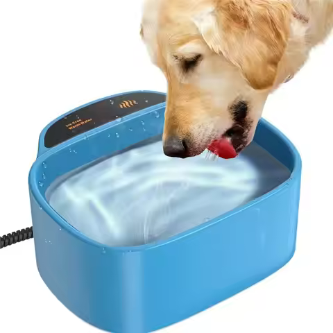 Y77A-Heated Pet Bowl,2.5L For Dogs Cats, Heated Pets Bowl,Outdoor Water Bowl For /Chicken Duck Squir