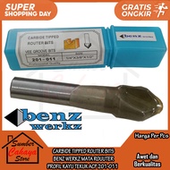 MATA ROUUTER CARBIDE TIPPED ROUTER BITS BENZ WERKZ WOOD PROFILE BENDING ACP 201-01145 DEGREE 1/4 x 3