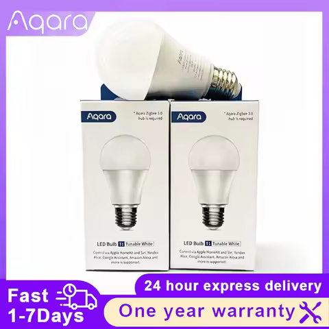Aqara 220-240V Smart LED Bulb T1 2700K-6500K Dimmable Adaptive Lighting Zigbee 3.0 E27 Remote Lamp L