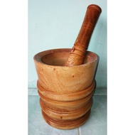 Mortar and Pestle Mortar and Pestle Antique Wooden Mortar and Pestle