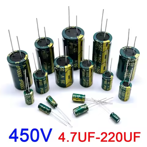 High Frequency Electrolytic Capacitor450V 4.7UF 10UF 22UF 33UF 47UF 68UF 100UF 120UF 150UF 220UF 20%