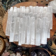 ไม้เซเลนไนท์ขายส่งขนาด4นิ้ว-แท่งคริสตัล Selenite - Selenite ดิบ-เครื่องประดับหินสีสำหรับเรกิ Gratis