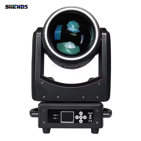 SHEHDS 1pcs LED 300W Beam Moving Head Lighting DMX Frost/ Rainbow Effect for DJ Disco Wedding Concer