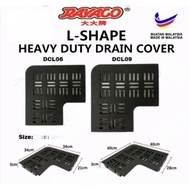 Rayaco Plastik Penutup Longkang L &Heavy Duty L Shape Drain Cover | High quality UV Protection