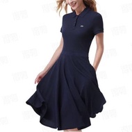 Lacoste 女裝夏季新款法式優雅POLO短袖連衣裙