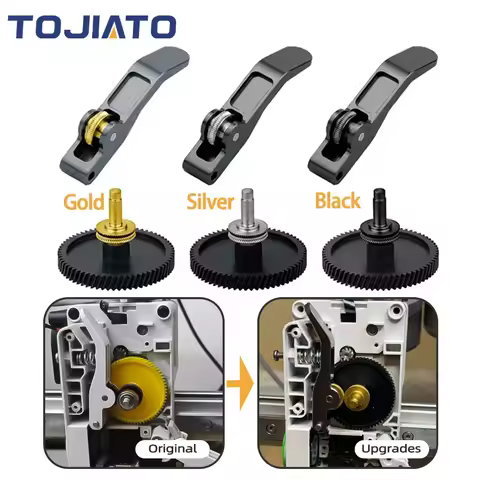 Upgraded Hardened Steel A1/A1 Mini Extruder Gear Assembly CNC POM Nanocoated Hardened Steel for Bamb