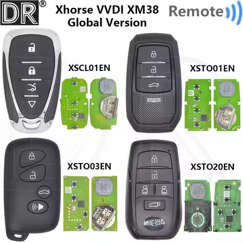 Great Global Version VVDI Xhorse XS Series XM38 4D 4A Car Remote Control Universal Smart Blank Key F