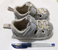 ( 350元歡迎郵票禮券交換 ) Combi 灰色12.5號 嬰兒學步鞋 二手
