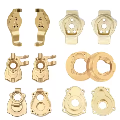 Heavy Brass Counterweight Portal Drive Housing Axle Mount Knuckles for 1/10 HB R1001 R1002 R1003 RC