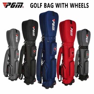 [In stock]PGM Golf Bag with Wheels Ultra-light Sport Standard Golf Bags Large Capacity Golf Aviation Ball Storage Multifunctional