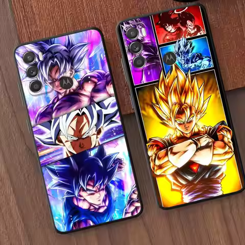 Dragon Ball Cool Son Goku Black Soft Phone Cover Case for Motorola Mot G52 G32 G60s Edge 20 Pro 30 L