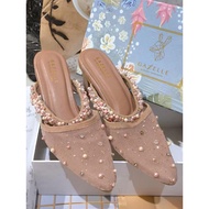 Women's PARTY SHOES Gazelle preloved pearl shoes brown cream shoes