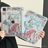 Mermaid Princess ipad Protective Case Acrylic 34cm 10th Generation 9.7 air6 Pro37cm a16 m3 Y Fold Ai