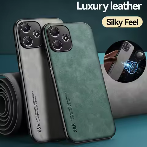 For Redmi 12 5G Case Luxury Magnetic Leather Soft Phone Cases for Xiaomi Redmy Redmi12 5G 6.79" Shoc