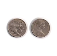 20 Cent Australia 1969/1972 - Uang Logam Lama Kuno
