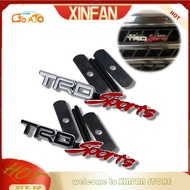 XINFAN TRD Sports Metal Front Grille Emblem Sticker For Toyota Vios Innova Fortuner Hiace Wigo Rush 