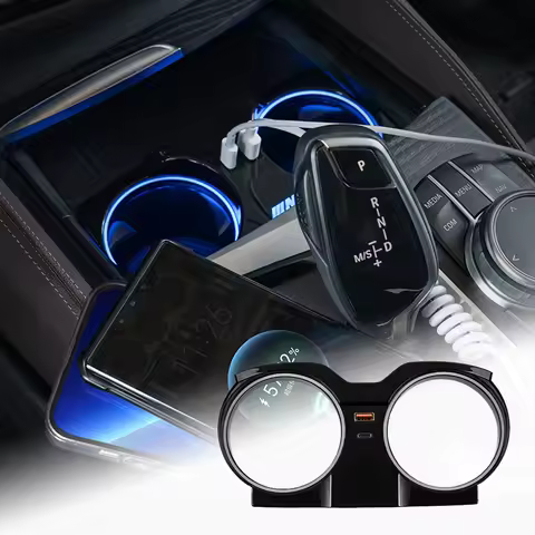 For BMW 3 4 5 6 Series GT G30 G20 X3 X4 G01 G02 Fast Charger USB Shunt Hub Type C Splitter With Ciga