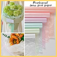 SG Wrapping Paper Set 10Sheets Thick Pleated Pearlescent Sydney Paper Korean Flower Crepe Tissue for