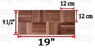 Floor Wood Parquet 20” x 20” / 19” x 19” Papan Lantai Kayu Kempas