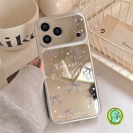 Elegant Bow Mirror Phone Case For Realme GT8 Pro GT 7T GT6 6T Neo 7X 6 SE P4 P3 Lite P1 Speed V70S V