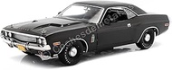 Greenlight 1970 Challenger R/T 426 HEMI The Black Ghost Black with White Tail Stripe 1/18 Diecast Mo