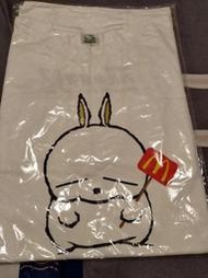 麥當勞McDonald`s逸品絕版早期麥當勞賤兔T恤/2002年麥當勞賤兔白T恤/麥當勞員工服/麥當勞制服/麥當勞員工制