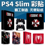 Ready Stock|P ps4 Slim Sticker Film Color Sticker Free Handle Sticker ps4 Handle Sticker Body Sticker ps4 New Version Slim Pain Machine Sticker