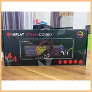 【Available】Inplay STX540 | 4 in 1 Keyboard, Mouse, Headset, Mousepad Combo