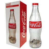 Coca-cola Glass bottle bank for Saving and Storing Coins and Paper Money for Adults or Children Small 12 Inch Coin Bank 30cm