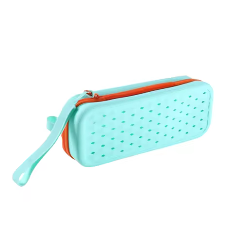 Portable Silicone Swim Goggle Case Waterproof Soft Swimming Goggles Protection Box with Carabiners B