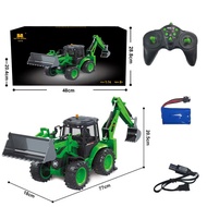 new Huina 1579 Rc Truck 1/14 Remote Control Excavator Loader Two-Way Forklift Shovel Sound Light Eng