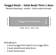 Ada Tanggul Banjir PVC 20 cm / 40 cm - Tanggul Pintu - Sekat Banjir