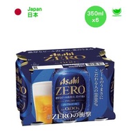 朝日 零度 無酒精 啤酒 Asahi Zero 350ml x 6 (Best Before: 26/10)