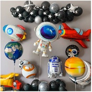 HAPPY BIRTHDAY party decoration earth planet explore protect environment Space series foil balloon