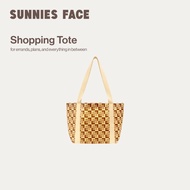 Sunnies Face Shopping Tote in Tiramisu