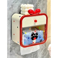 Paper Box Household Wall-Mounted Toilet Toilet Tissue Box Storage Toilet Paper Box High-Value Tissue