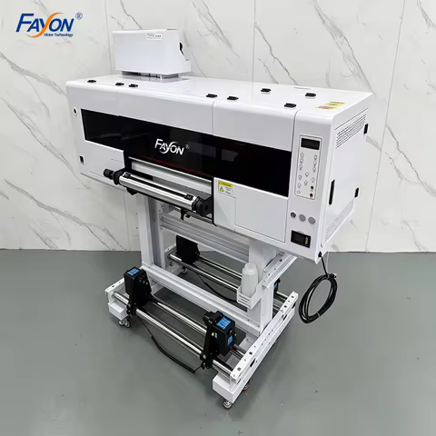 2026New Technology 600mm Roll DTF 3d UV Textile Printer Embroidery Effect 3head UV DTF Printer