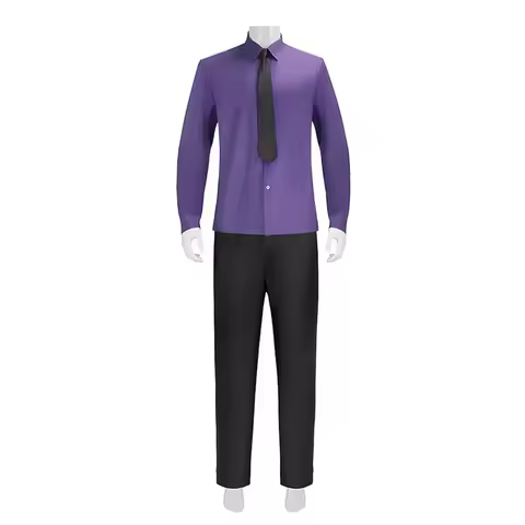 Movie William Afton Cosplay FNaF Purple Guy Costume Doujin Outfit Halloween Party Clothes eo]5
