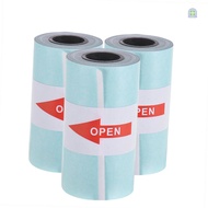 LKL Printable Sticker Paper Roll Direct Thermal Paper with Self-adhesive 57*30mm(2.17*1.18in) for PeriPage A6 Pocket Thermal Printer for PAPERANG P1/P2 Mini Photo Printer, 3 Rolls