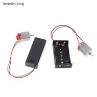 [loveshoping] 130 Motor Kit With 2x Battery Storage Case And Switch 16500 RPM Mini Student DIY Elect