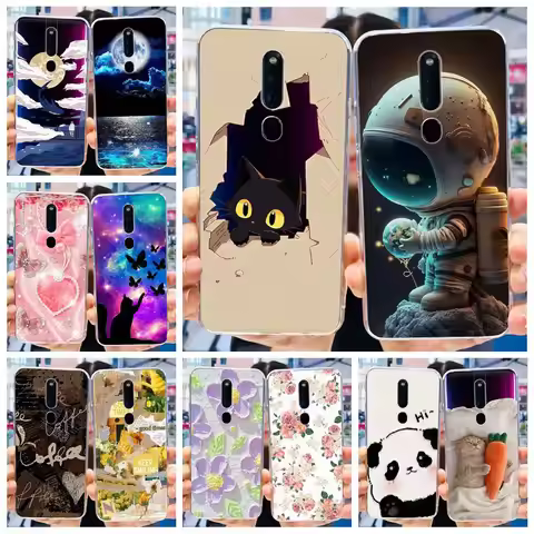 For Oppo F11 Pro Case CPH1969 Cute Painted Cover Clear Silicone Phone Case For Oppo F11 F 11 OppoF11