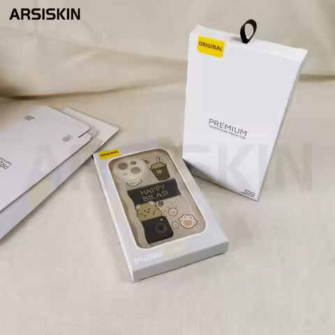 50pcs Original Phone Case Packaging Box White Cardboard Box For iPhone 17 15 16 Pro Max Case Phone C