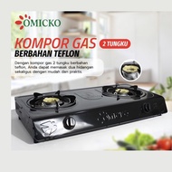 Kompor Gas 2 Tungku Rinnai RI-522E Stainless Steel Burner Kuningan Api Biru