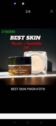 DHERBS Best Skin Foundation 2 in 1 Powder + Foundation 2 in 1