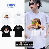 Adlv cool summer 7-color baby sleeve t-shirt with cute white t-shirt ADLV024