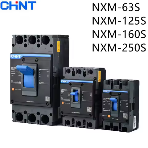 CHiNT NXM 20A 25A 40A 63A 100A 125 160A 200A 250A MCCB Molded Case Circuit Breaker Air Switch 3P 4P 