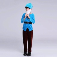 7 dwarfs long-sleeved shirt costume, size 120cm