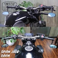 Mirror Jalu Bar End Motorcycle Davin W175 Xsr Benelli Harley Vespa Scorpio
