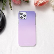 iPhone / Samsung 紫藍色粉彩 半包硬殼 手機殼【客製】
